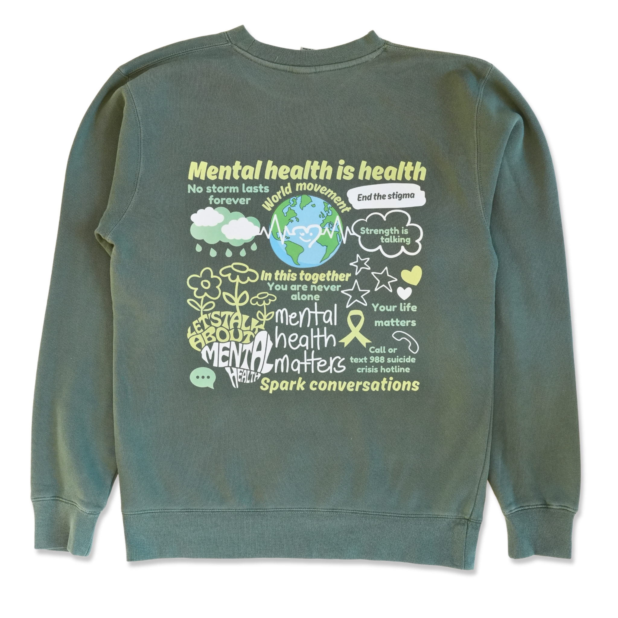 Mental health is health Crewneck