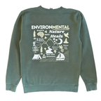 Nature heals Crewneck - Alpine green