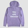 You Are Enough Hoodie-Plum
