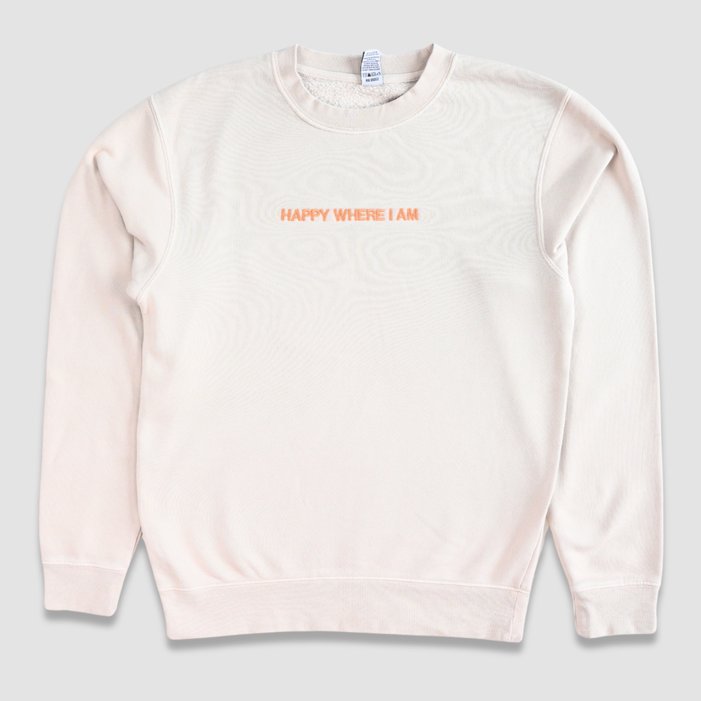 Classic Minimalist Midweight Crewneck-Ivory