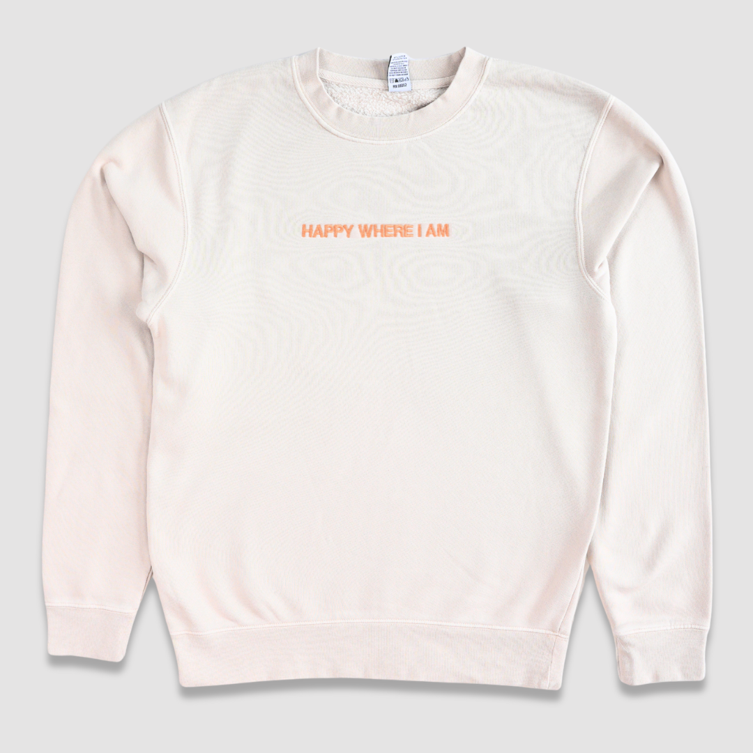 Classic Minimalist Midweight Crewneck-Ivory