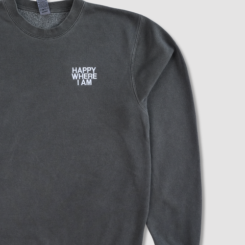 Classic Midweight Crewneck-Pepper