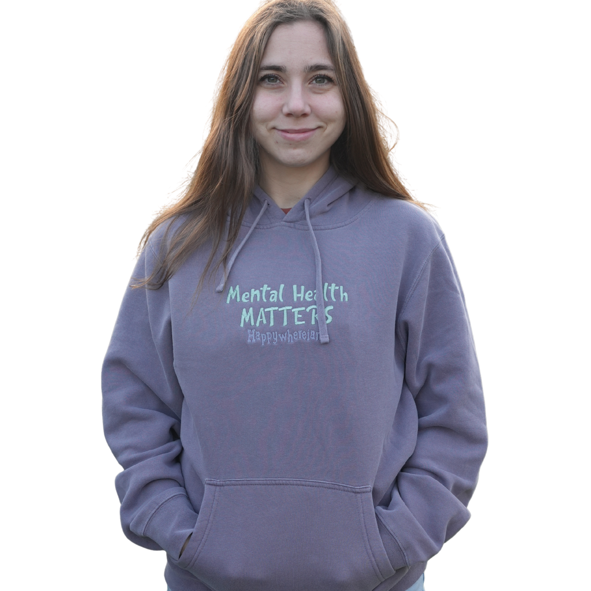 Its okay to not be okay Hoodie - Plum