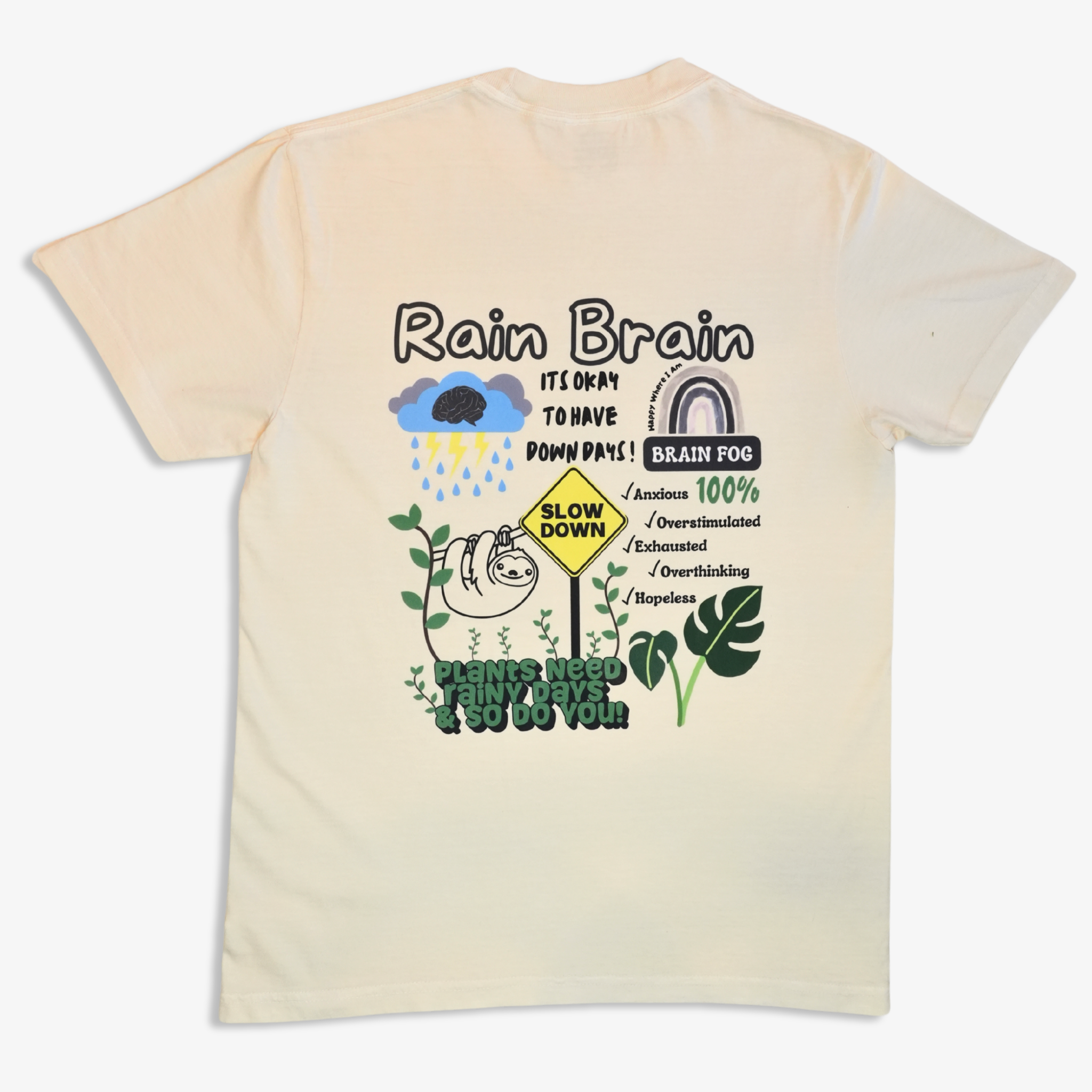 Rain Brain T-shirt - Ivory