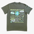 Mental health is health T-shirt - Moss Green