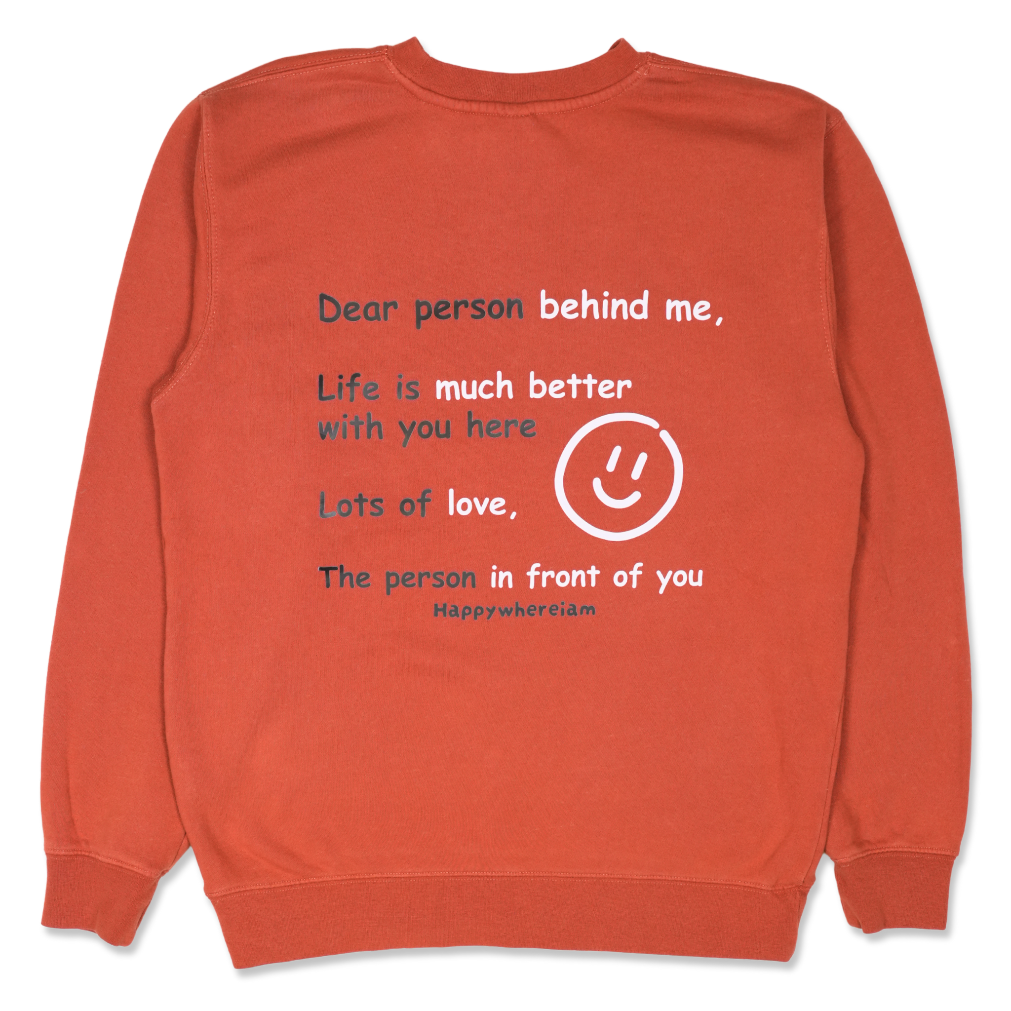 Dear person behind me Crewneck - Amber