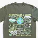 Mental health is health T-shirt - Moss Green