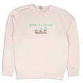 Growth is a process Crewneck - Ivory