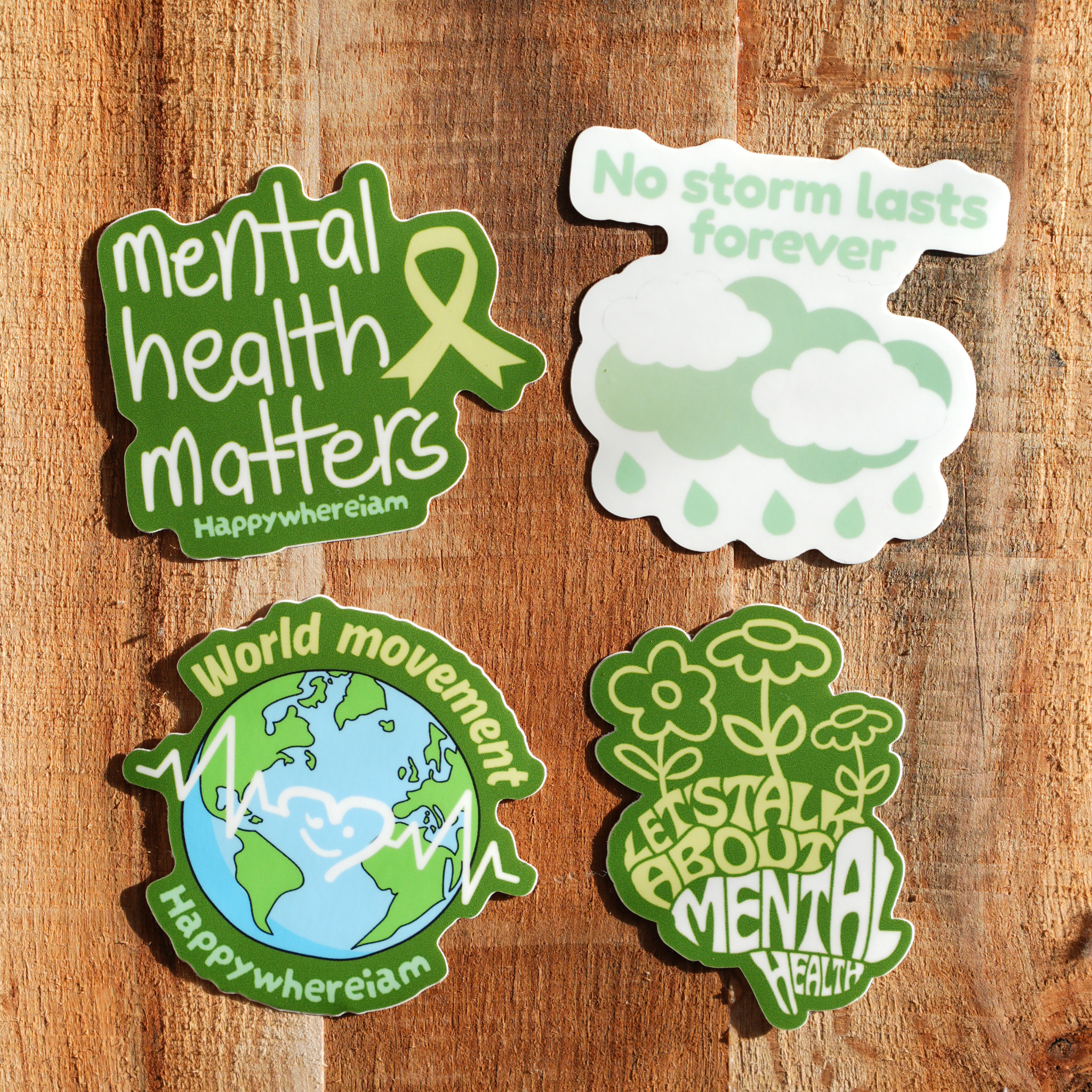 Mental health stickers- 4 pack