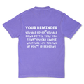 Your reminder T-shirt - Violet