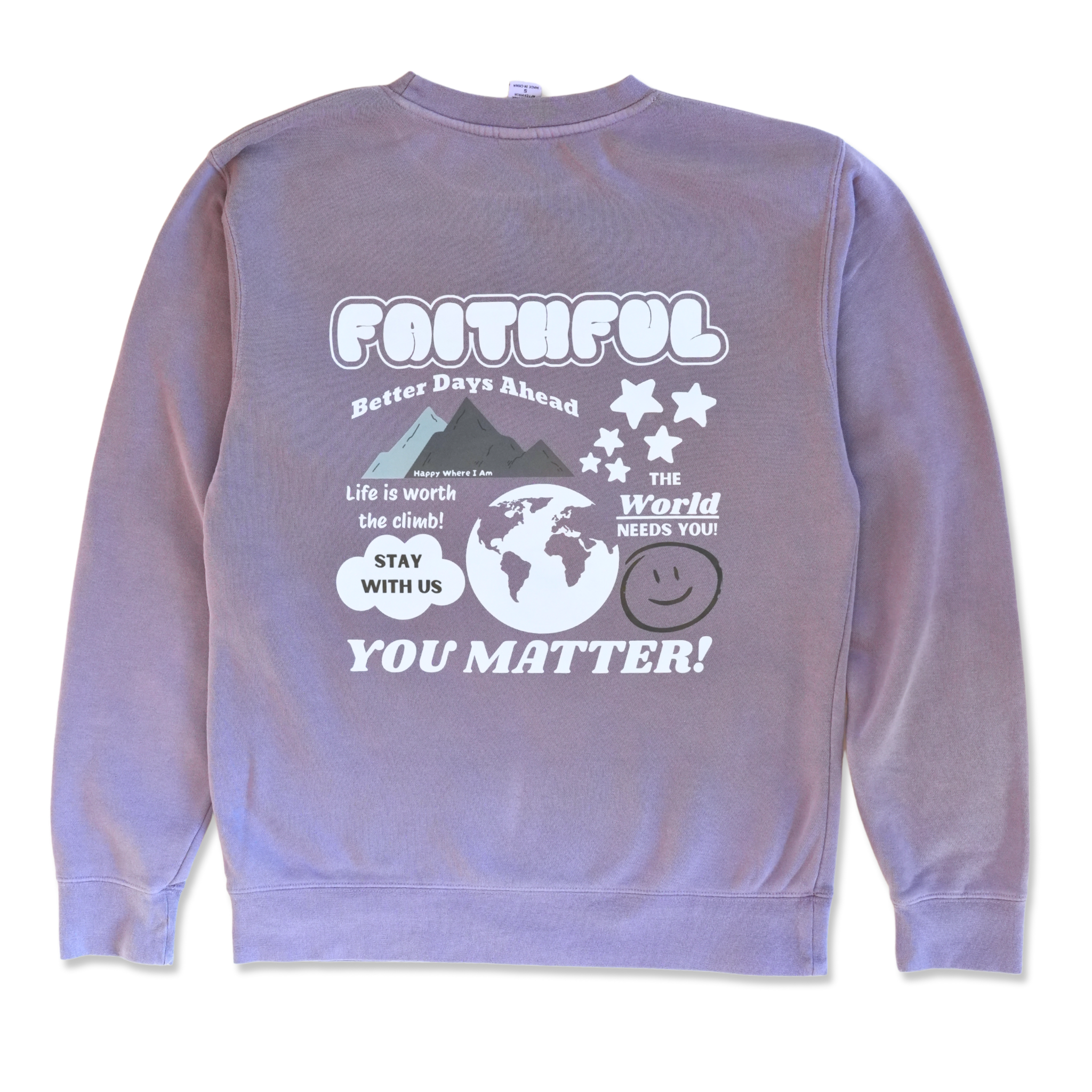 Faithful Crewneck - Pigment Plum